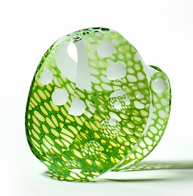 green abstract shape