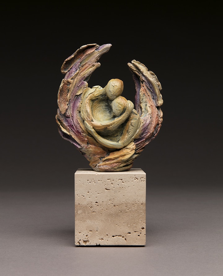 abstract figure in bronze