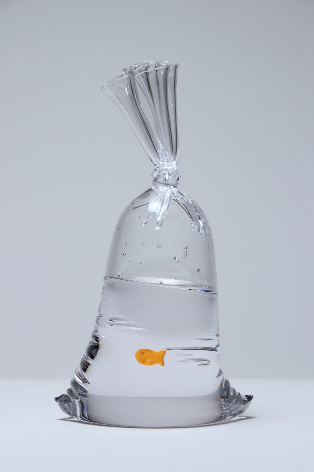 waterbag with goldfish cracker