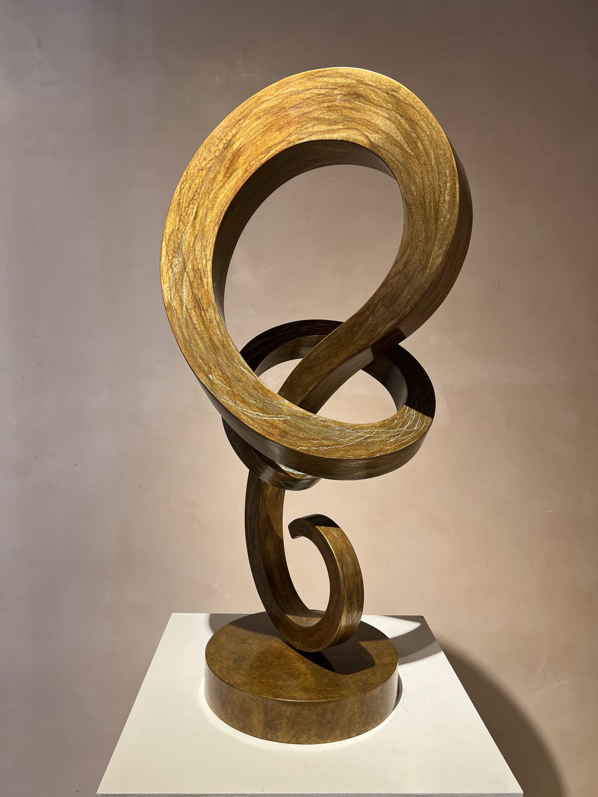 abstract swirl sculpture