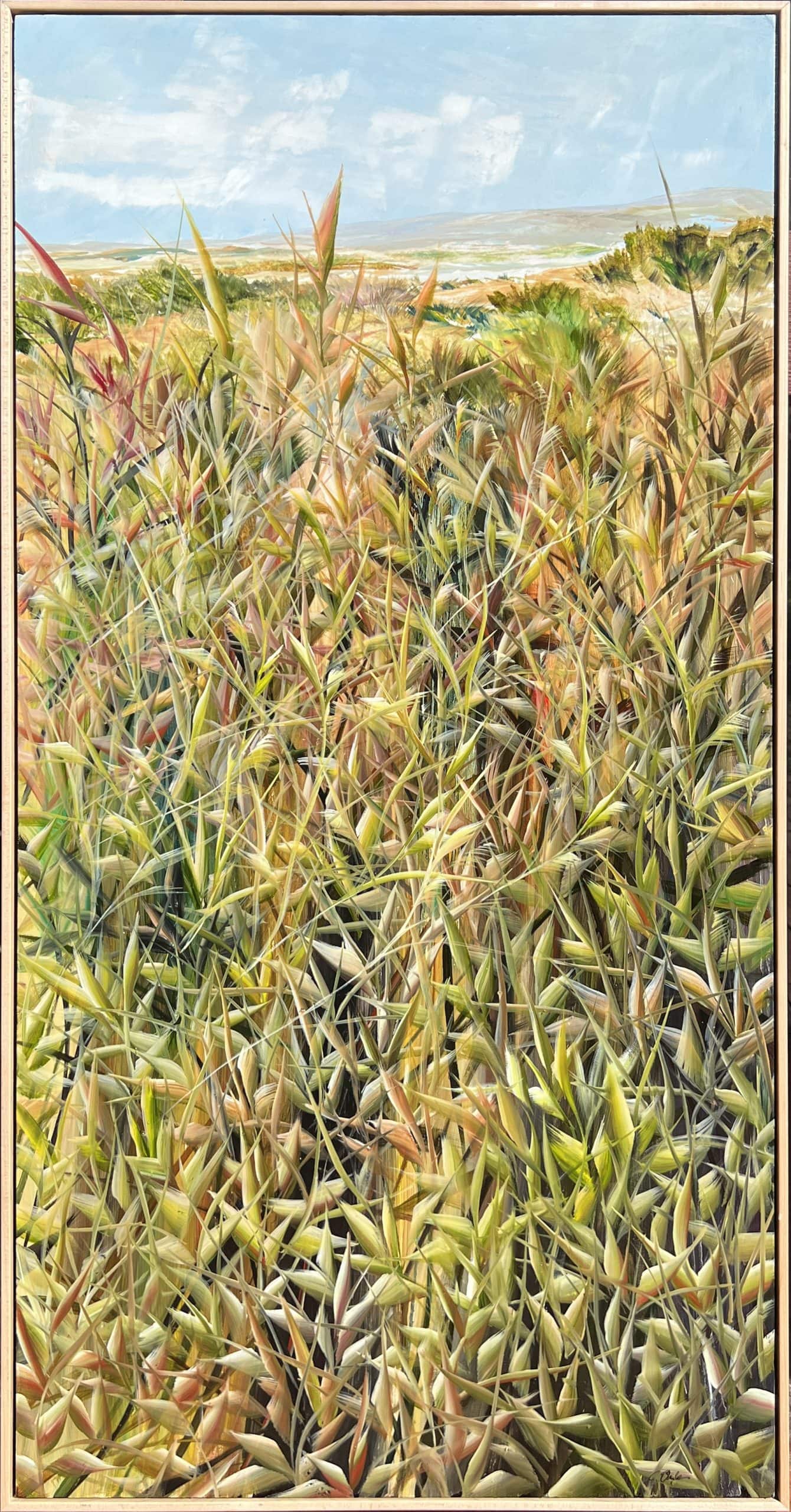 verticle absrtact grass landscape