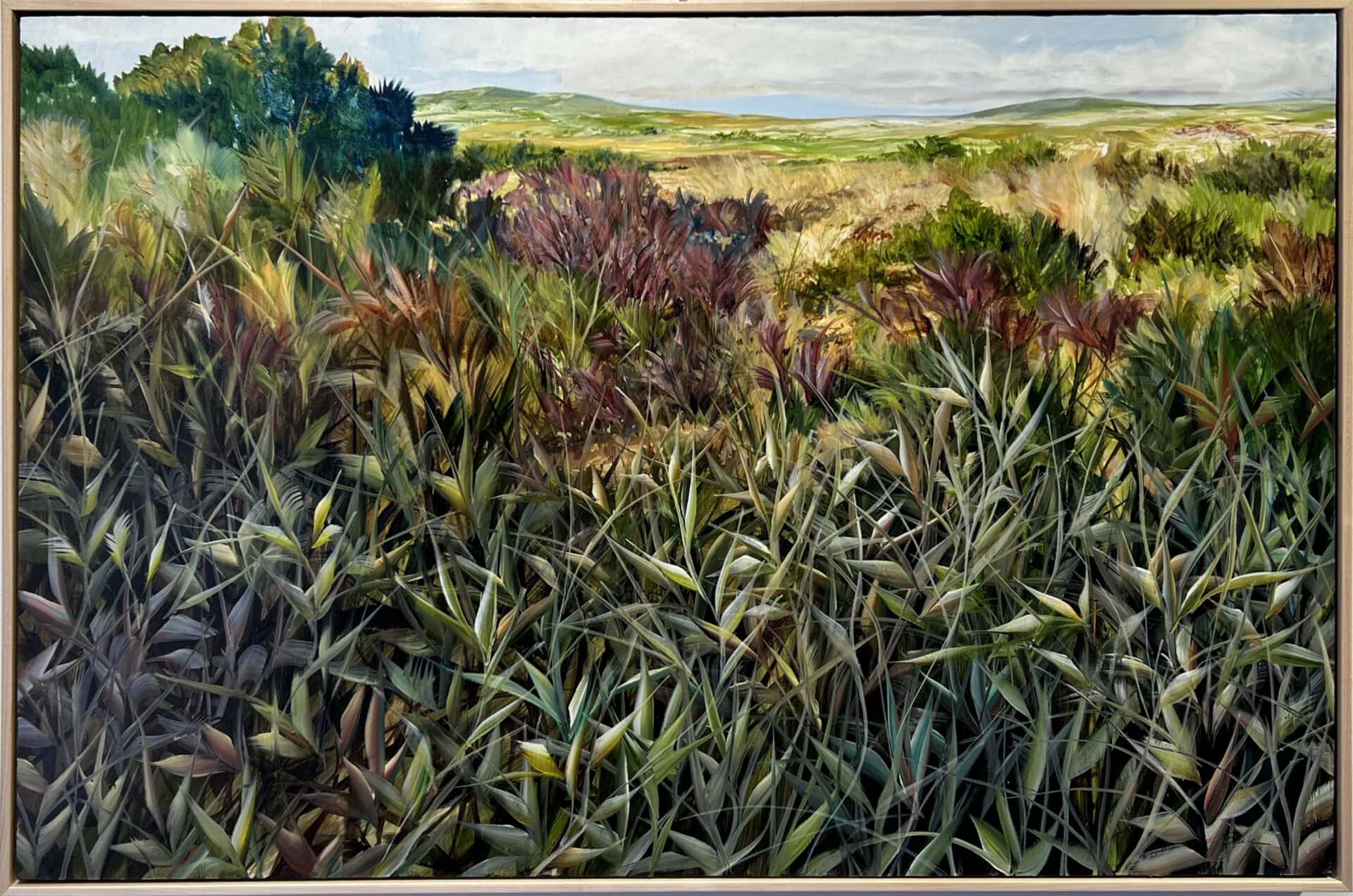 abstract landscape with grasses