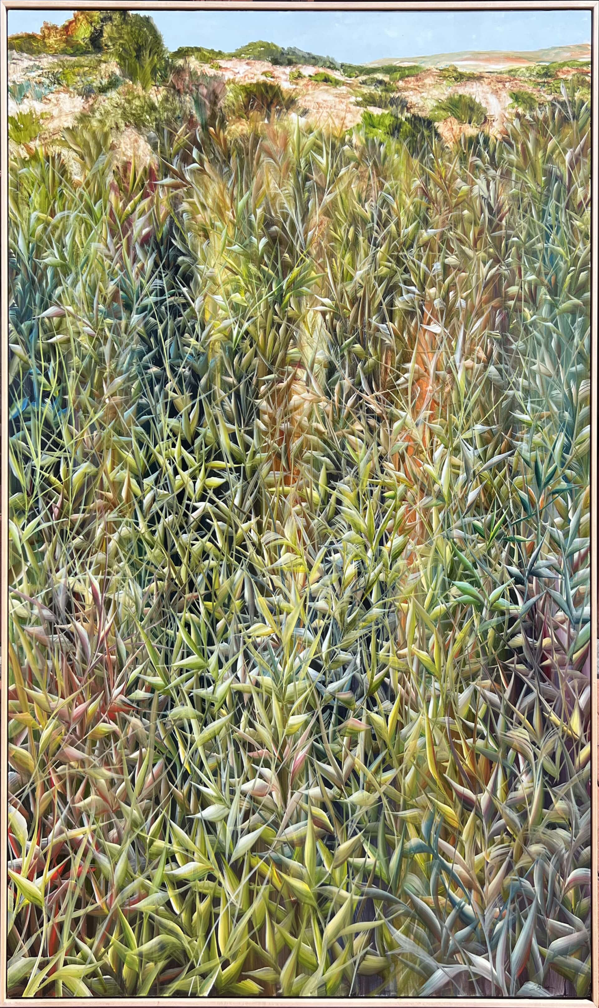 abstract grass portrait
